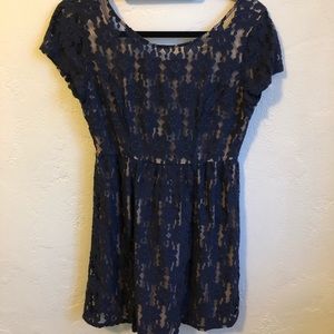 Lots of Love by Speechless Navy Lace mini dress